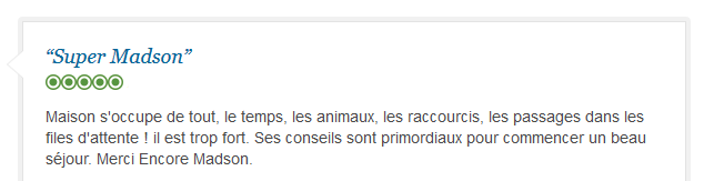 avis client francophone sur visite parfaitement orchestrée de Rio avec guide privé