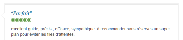 avis client sur visite guidée francophone de Rio sans files d'attente