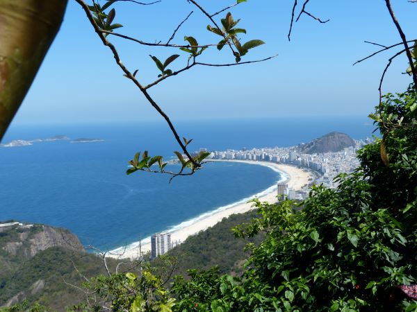 Copacabana et baie de Guanabara depuis le sommet du Pain de Sucre