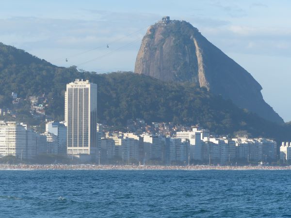 Vue du Pain de Sucre depuis le fort de Copacabana