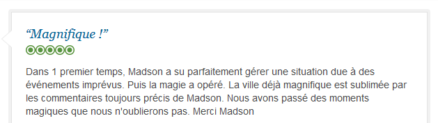 avis client francophone sur visite guidée magique de Rio de Janeiro